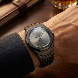 arabic dial watch black
